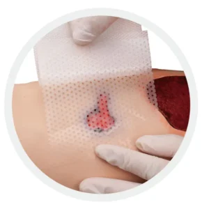 couche de contact en silicone pour plaie