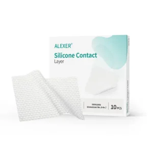 couche de contact en silicone pour plaie