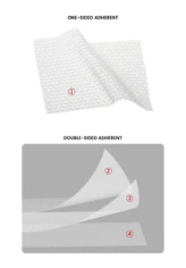 couche de contact en silicone pour plaie